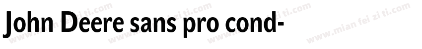 John Deere sans pro cond字体转换